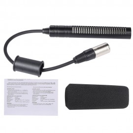 Video Recording Interview Photography Stereo Condenser Unidirectional Microphone Mic for Sony Panosonic Camcorders--XLR Interface