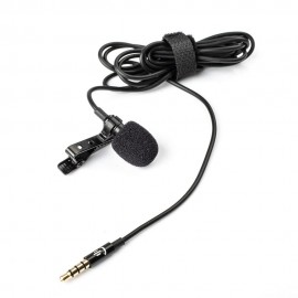 Lavalier Lapel Portable Clip-on Microphone Mic 3.5mm Audio Plug Length 1.5m Omni-directional Noise-canceling Mic for Smartphone Camera Computer Laptop for Video Recording Interview Webcast