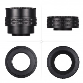 M52-M42(17-31) 17mm-31mm M52 to M42 Mount Camera Lens Adapter Ring Macro Extension Tube Helicoid Lens Focusing Adapter Ring for Macro Photography