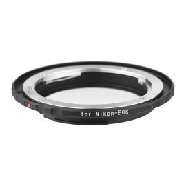 Andoer Nikon-EOS Camera Lens Adapter Ring with Infinity Focus Replacement for Nikon F/AF AI AI-S Camera Lens to Canon EOS EF/EF-S Mount Cameras EOS 1DS 1D 5D 7D 60D 600D