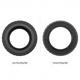 Andoer T2-M4/3 Metal Lens Mount Adapter Ring T/T2 Mount Lens Adapter Replacement for Panasonic DMC-G1/DMC-GH1/DMC-GF1 for Olympus EP1/EP2/EPL1 Micro 4/3 Mount Cameras