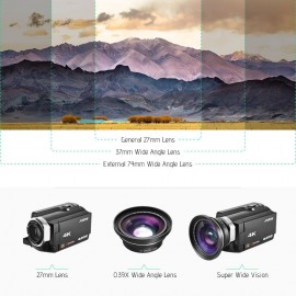 30mm 37mm 0.39X Full HD Wide Angle Macro Lens Accessory Replacement for Ordro Andoer Digital Video Camera Camcorder