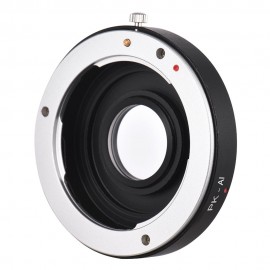 PK-AI Lens Mount Adapter Ring with Optical Glass for Pentax K Mount Lens to Fit for Nikon AI F Mount Camera Body Focus Infinity