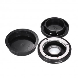 MD-EOS Lens Mount Adapter Ring with Corrective Lens for Minolta MD Lens to Fit for Canon EOS EF Camera Focus Infinity