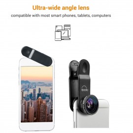 Professional HD 0.3X Ultra-Wide Angle Lens Clip-on Phone Camera Lens Add-on Lens Camera Lens No Dark Corner Compatible with Most Smartphones