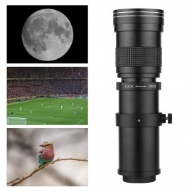 Camera MF Super Telephoto Zoom Lens F/8.3-16 420-800mm T Mount with Adapter Ring Universal 1/4 Thread Replacement for Canon EF-Mount Cameras EOS 80D 77D 70D 60D 60Da 50D 7D 6D 5D T7i T7s T6s T6i T6 T5i T5 T4i T3i T3 T2i SL2 SL1