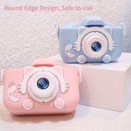 Portable Children Digital Camera 20MP 1080P HD Video Camera Camcorder Cute Rechargeable Selfie Camera with 1.9 Inch Screen 32GB Memory Card Support Games Outdoor Photography Birthday Christmas Gift for Children Girls Boys Age 3-10