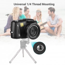 4K/60FPS 48MP High Resolution Digital Camera Multifunctional Portable 16X Digital Zoom Video Camcorder with 3.2 Inch IPS Screen Type-C Charging for Portrait Video Recording
