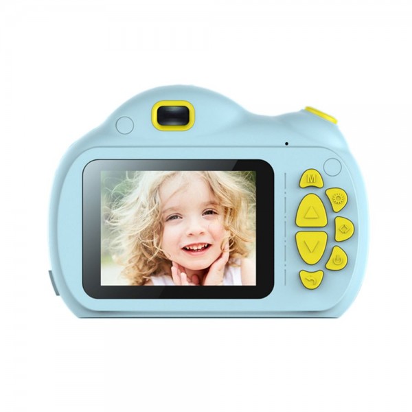 Portable Intelligent Focus Mode Large Screen Children Camera Cartoon Mini Dual Lens Digital Camera For Children Without Storage Card