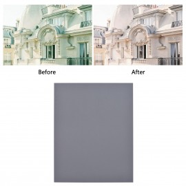 25*20CM Large Size White Balance Card White Card + Grey Card Set 18% Exposure Photography Card for Digital Photography Film Photography Video Shooting