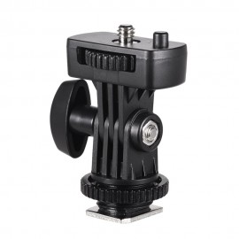 Flexible Cold Shoe Mount Adapter with 1/4 Inch Screw for Viltrox DC-90 DC-70 DC-50 Monitor L132T L116T LED Video Light