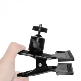 Tripod Clip Mount Spring Clamp Holder with Ball Head Universal 1/4 Screw for DSLR Mirrorless Camera Action Camera Flash Light Ring Light Mounting